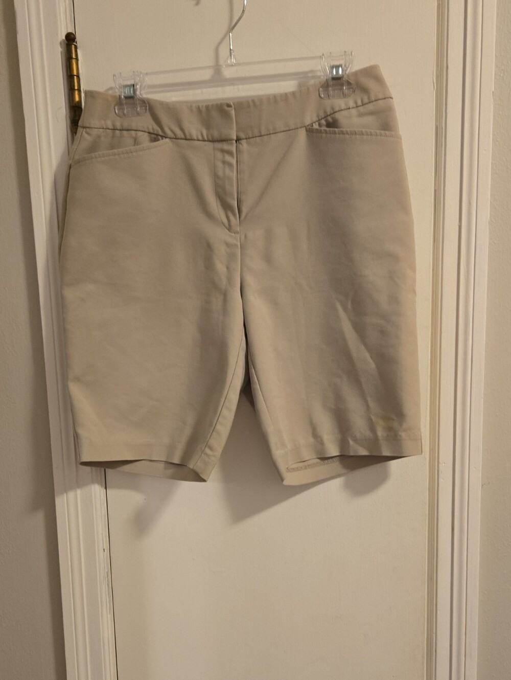 Chico's Beige Cream Bermuda Shorts
